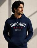 Chicago Hooded Sweatshirt Blue