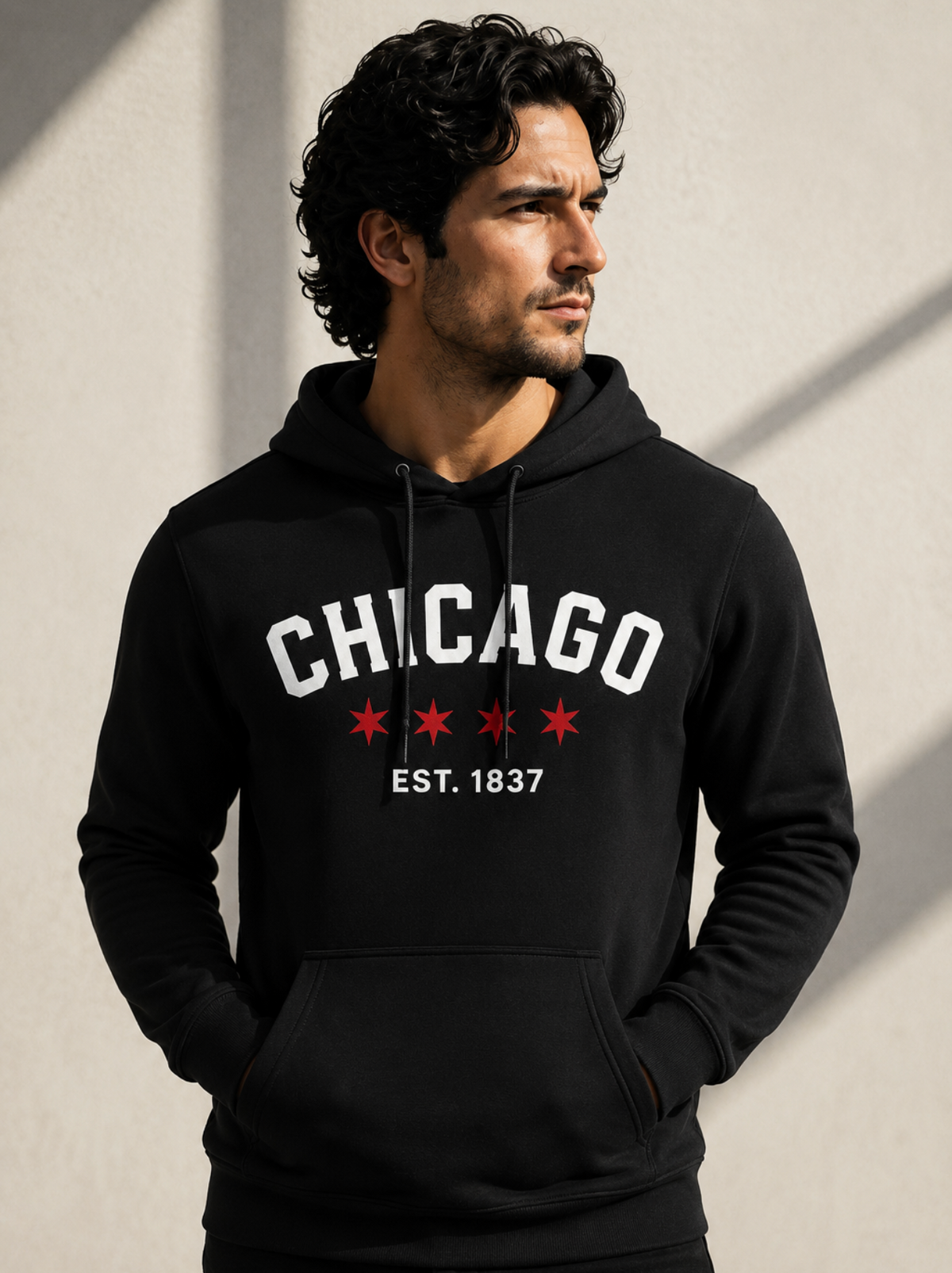 Chicago Black hoodie