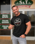 S&T Provisions Italian Logo Black Shirt