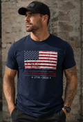 Short Sleeve American Flag 250